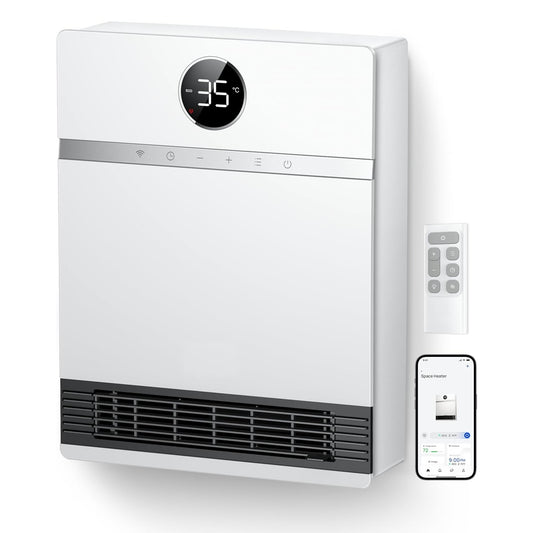 RadiHeat WM517S Smart Wall-Mounted Heater with 30° Oscillating Outlet Fan